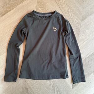Baleaf Gray Base Layer Long Sleeve Swim Shirt Rash Guard Compression Boys XS